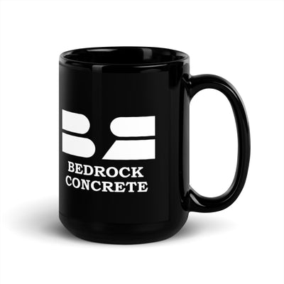 Bedrock Concrete Black Glossy Mug