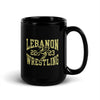 Lebanon Jackets Wrestling Black Glossy Mug