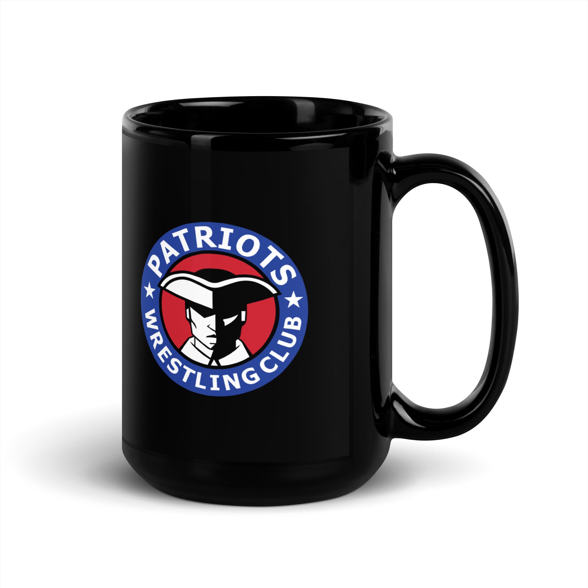 Patriots Wrestling Club Black Glossy Mug