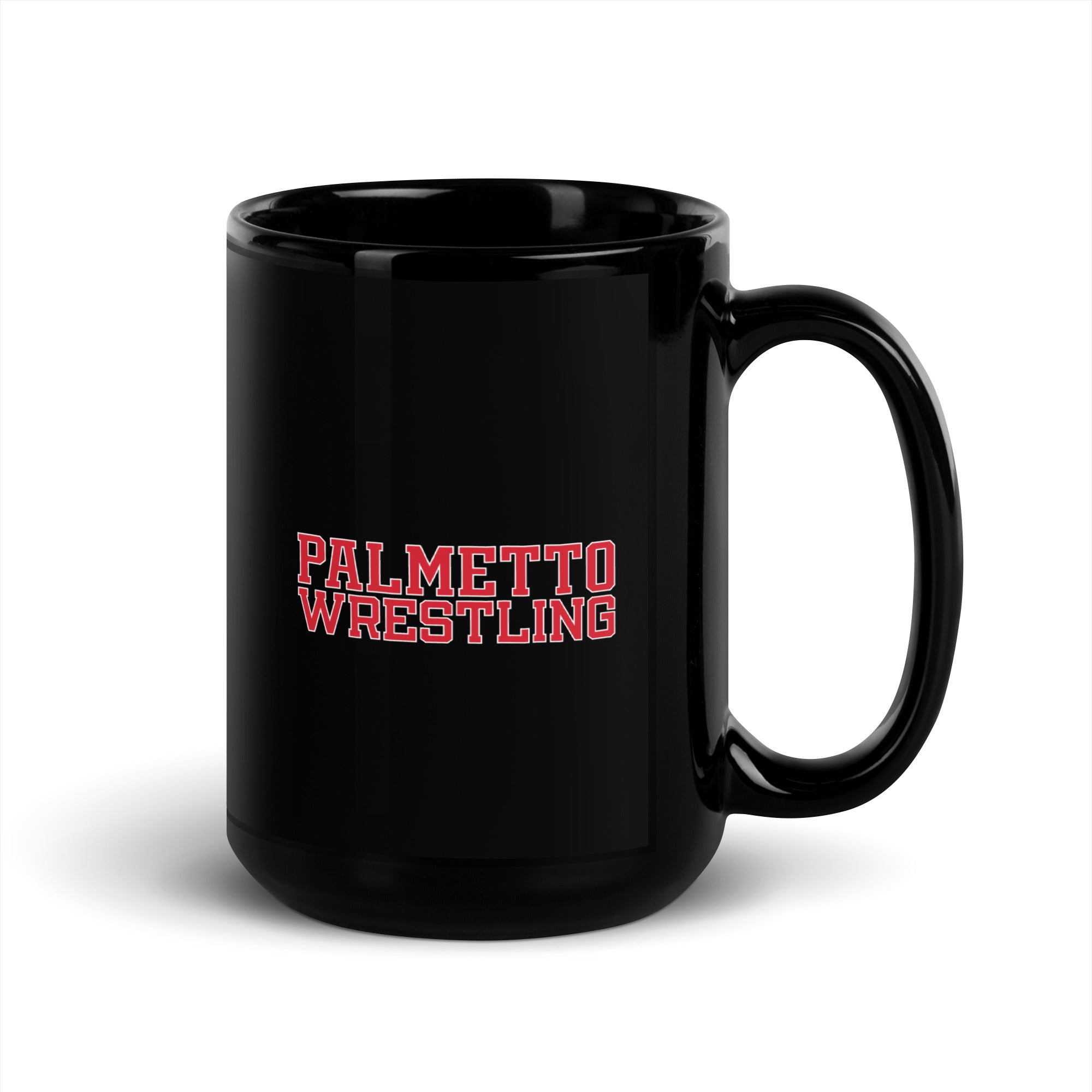 Palmetto Wrestling  Stripes Black Glossy Mug