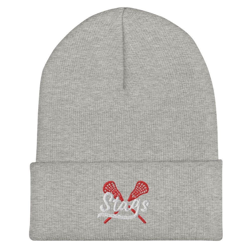 Stags Lacrosse Cuffed Beanie