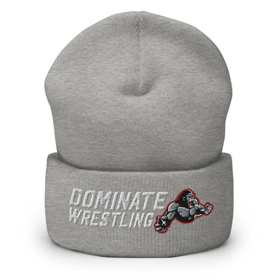 Dominate Wrestling  Embroidered Cuffed Beanie
