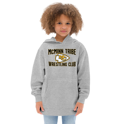McMinn Tribe Wrestling Club  Grey Kids Fleece Hoodie