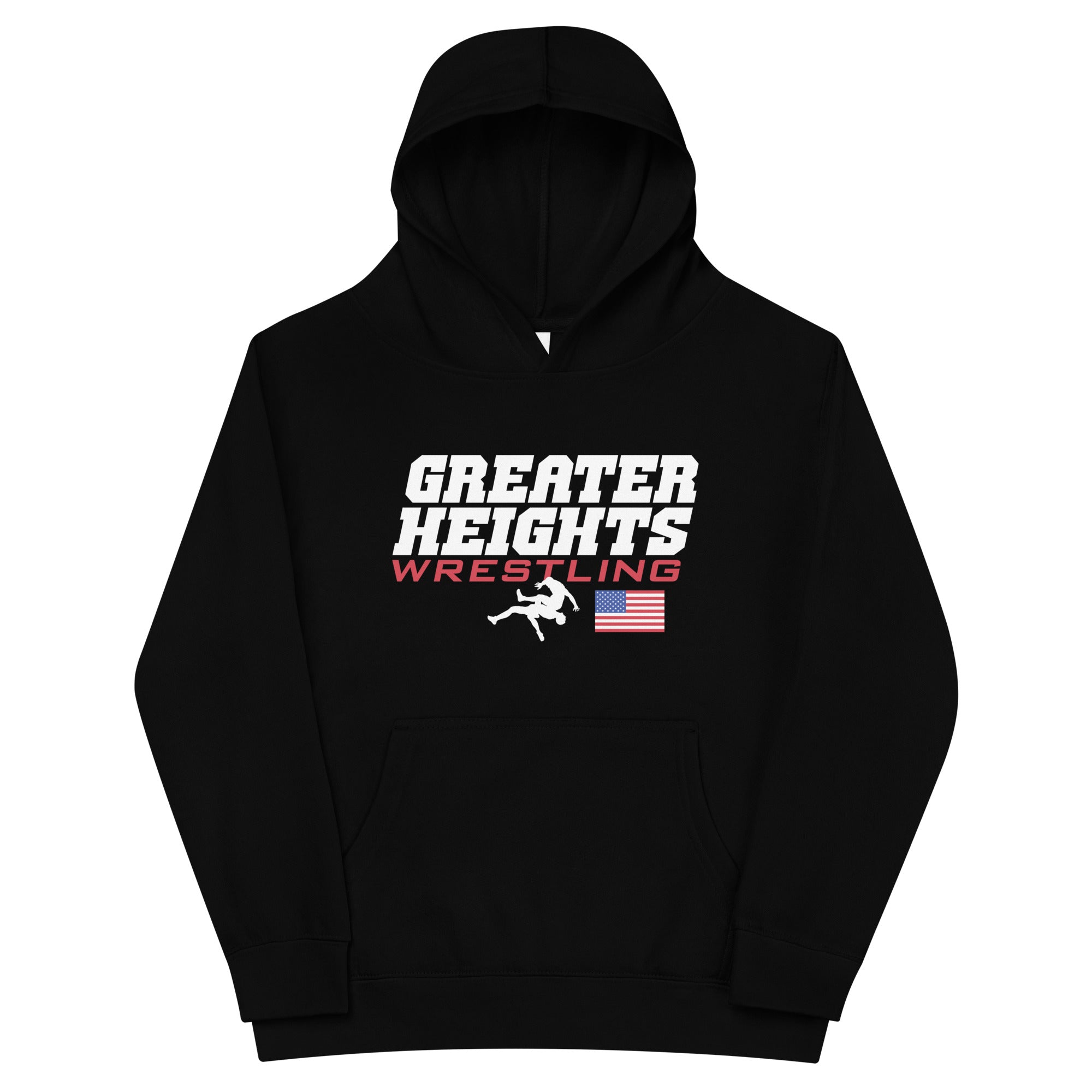 Greater Heights Wrestling 2 Kids fleece hoodie