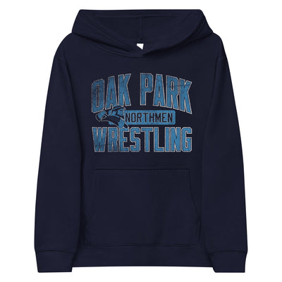 Youth Oak Park Northmen Wrestling Kids fleece hoodie