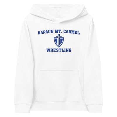 Kapaun Mt. Carmel Wrestling Black/Grey/White Kids Fleece Hoodie