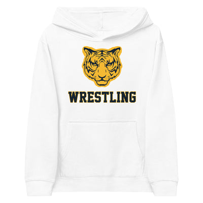 Burlington-Edison HS Wrestling Tiger  Kids Fleece Hoodie