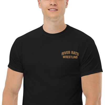 River Rats Wrestling  Embroidered Mens Classic Tee