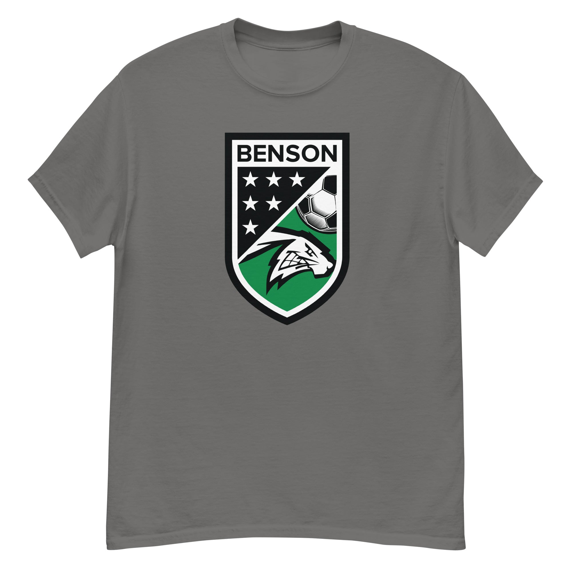 Benson Soccer Grey Mens Classic Tee