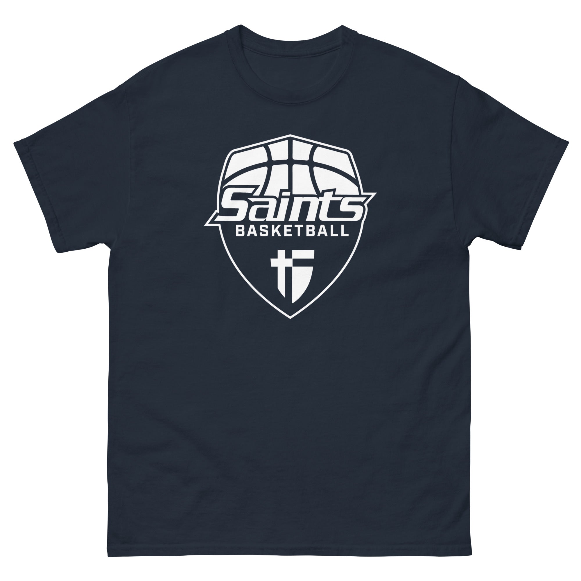 Saints Basketball Navy Men's classic tee