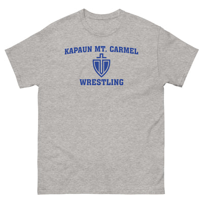 Kapaun Mt. Carmel Wrestling Black/Grey/White Men's Classic Tee