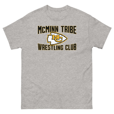 McMinn Tribe Wrestling Club  Grey Mens Classic Tee