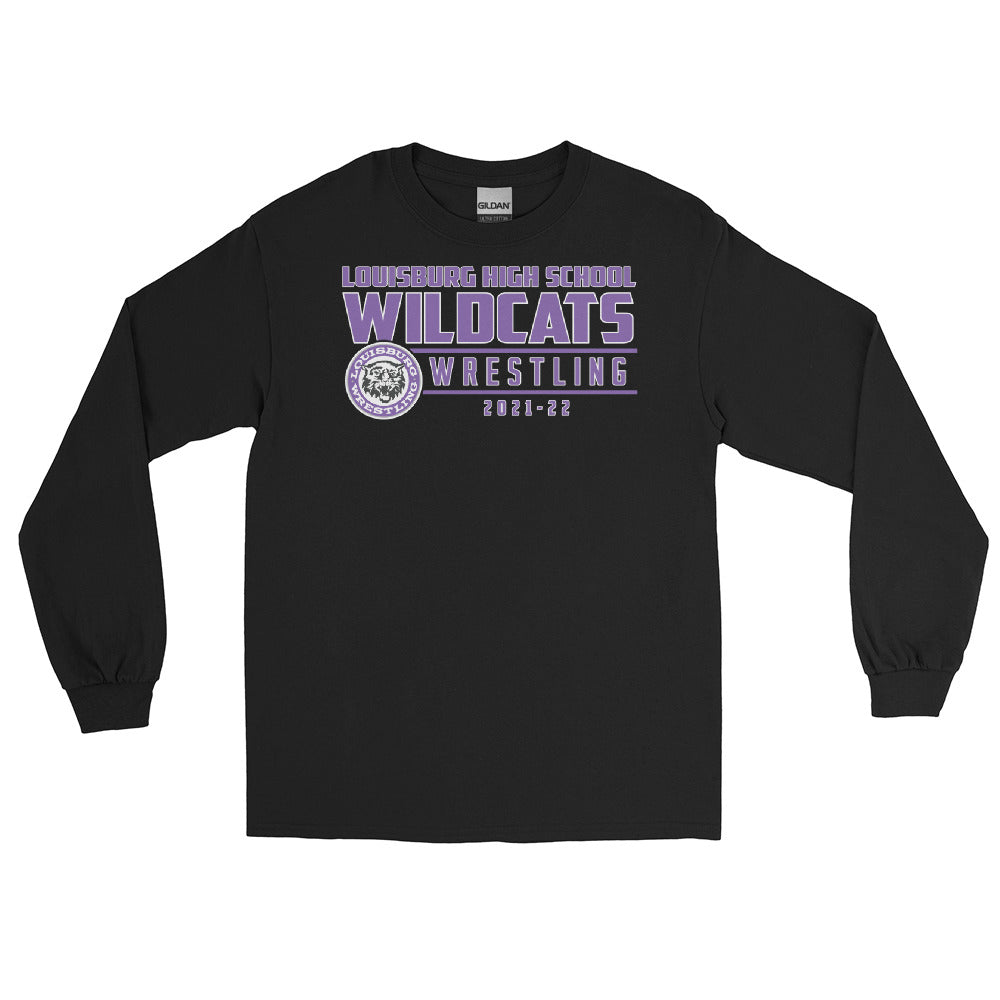 Louisburg HS Wrestling 2021-22 100% Cotton Long Sleeve Shirt