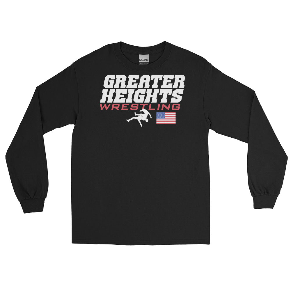 Greater Heights Wrestling 2 Men’s Long Sleeve Shirt