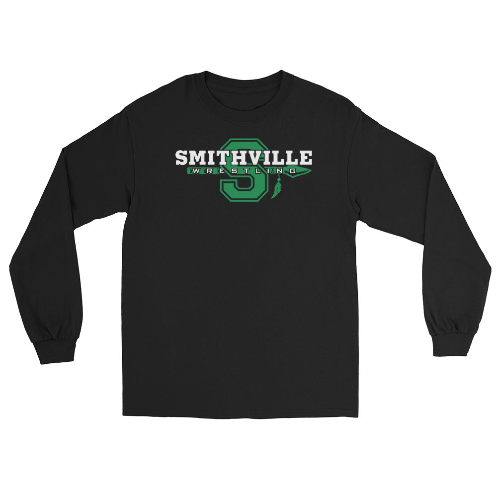 Smithville Wrestling Banner Men's Long Sleeve Shirt