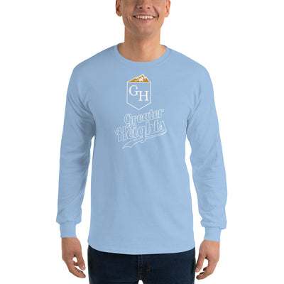 Greater Heights Wrestling Royals Mens Long Sleeve Shirt