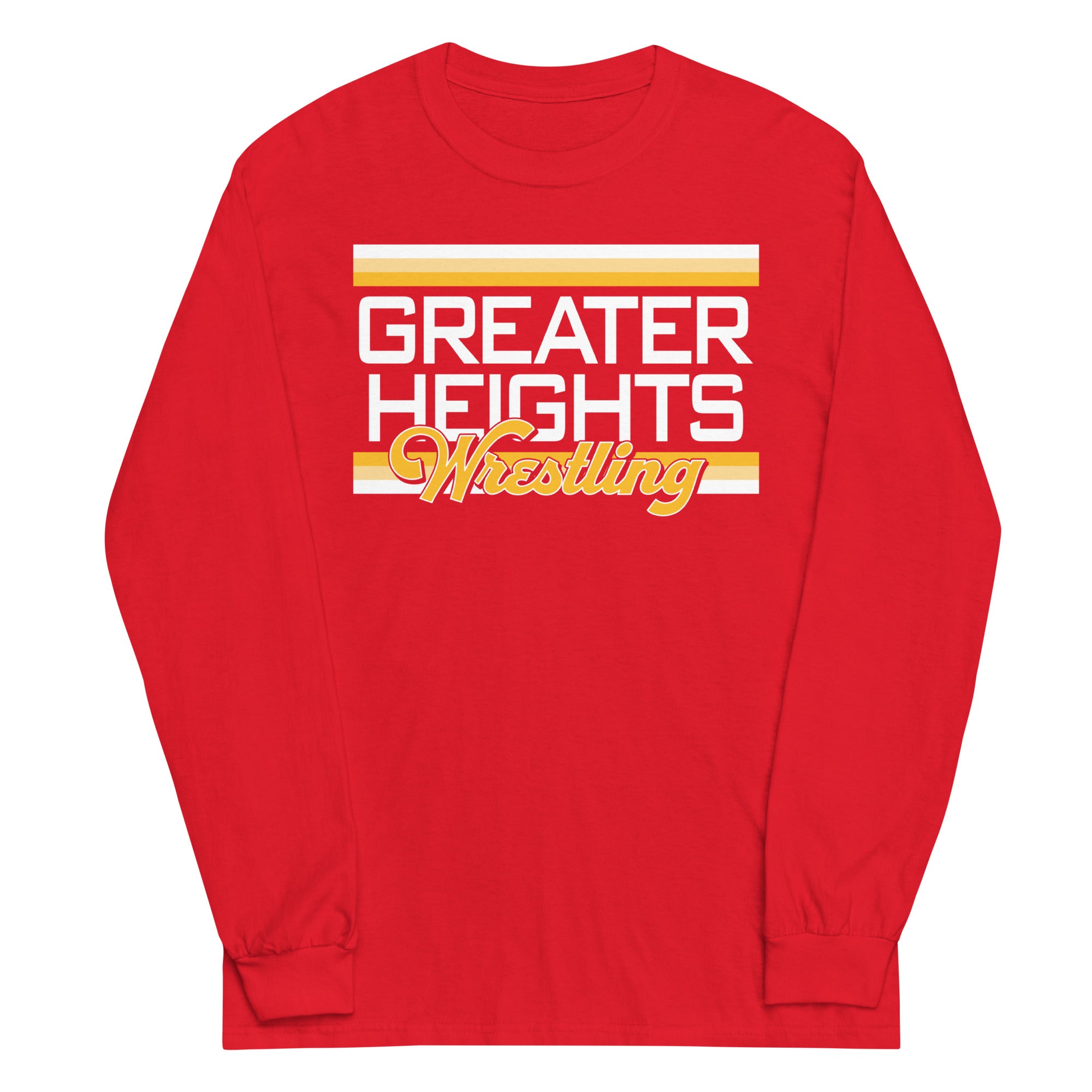 Greater Heights Wrestling Chiefs Mens Long Sleeve Shirt