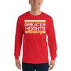 Greater Heights Wrestling Chiefs Mens Long Sleeve Shirt