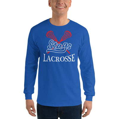 Stags Lacrosse Royal Mens Long Sleeve Shirt