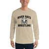 River Rats Wrestling  Gold Mens Long Sleeve Shirt