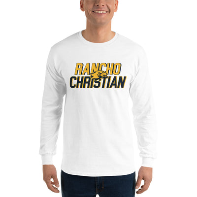 Rancho Christian High School RC Text Mens Long Sleeve Shirt