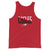 Maize HS Wrestling Eagles Red Mens Staple Tank Top