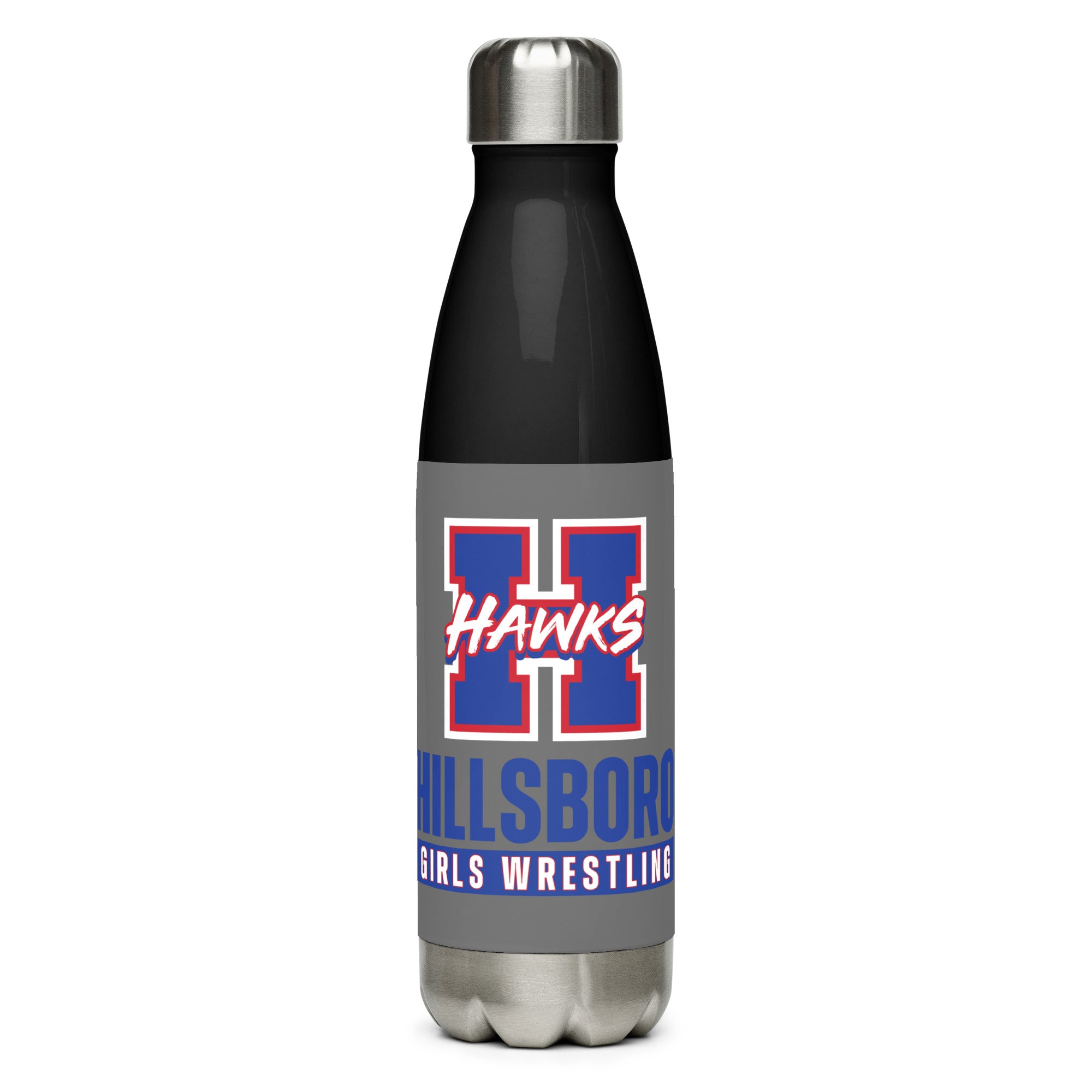 Hillsboro High School  Girls Wrestling Stainless Steel Water Bottle