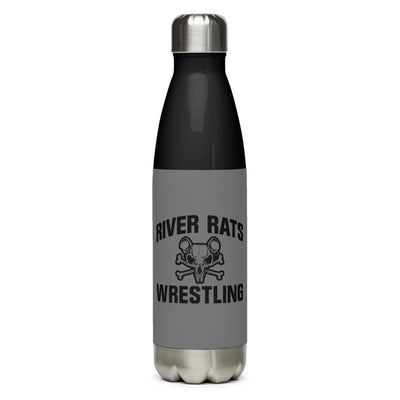 River Rats Wrestling  Grey Stainless Steel Water Bottle