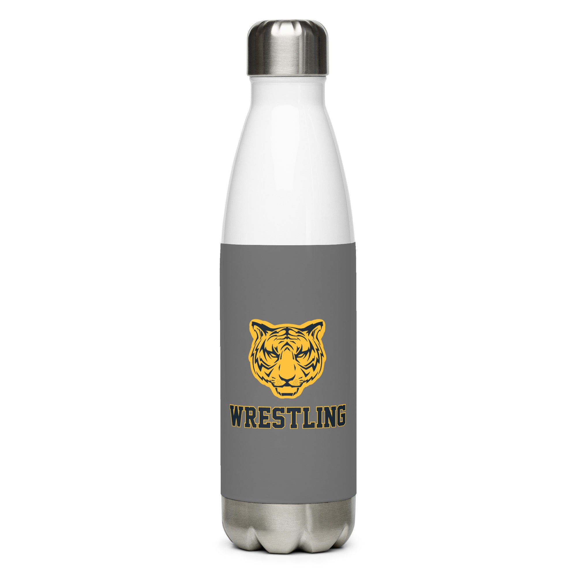Burlington-Edison HS Wrestling Tiger  Stainless Steel Water Bottle