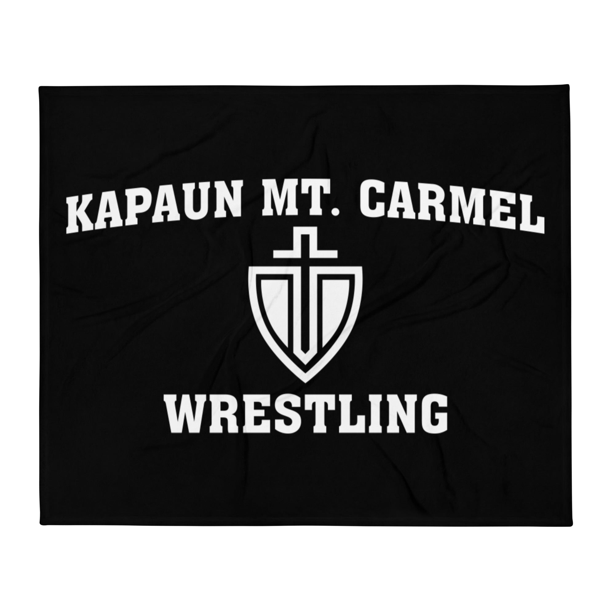 Kapaun Mt. Carmel Wrestling Throw Blanket