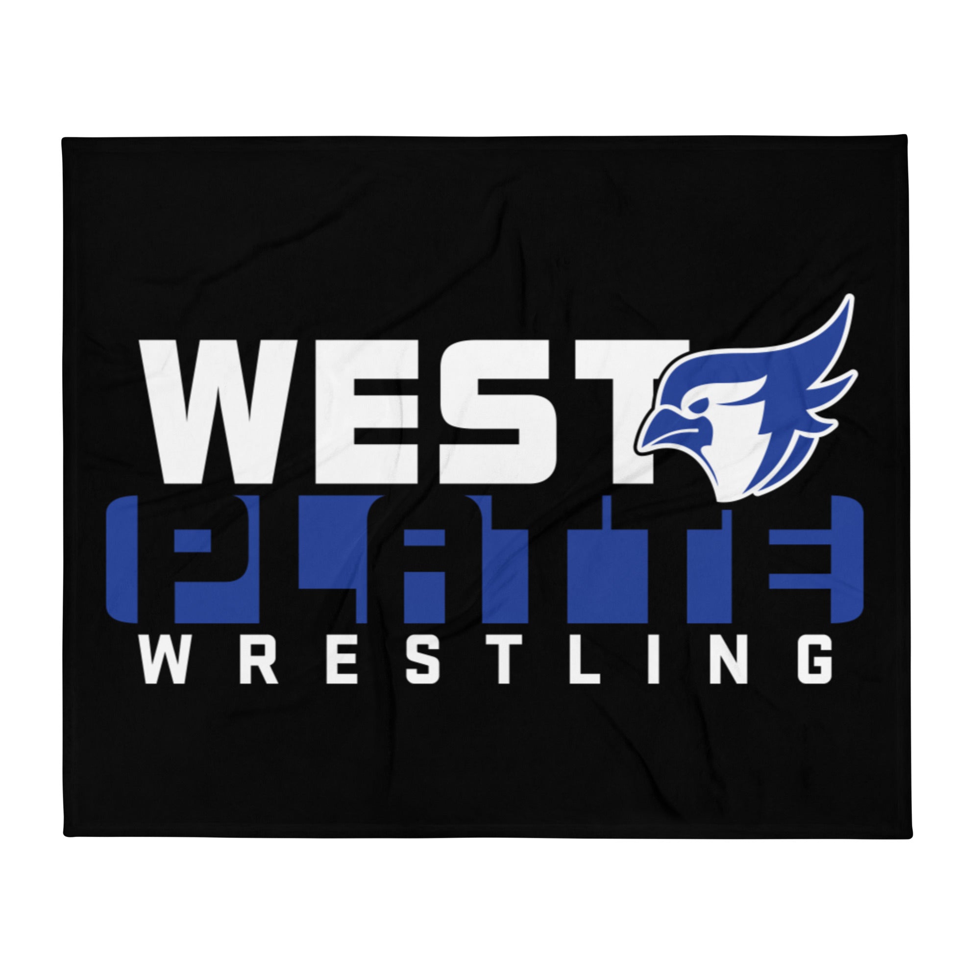 West Platte High School Wrestling Throw Blanket