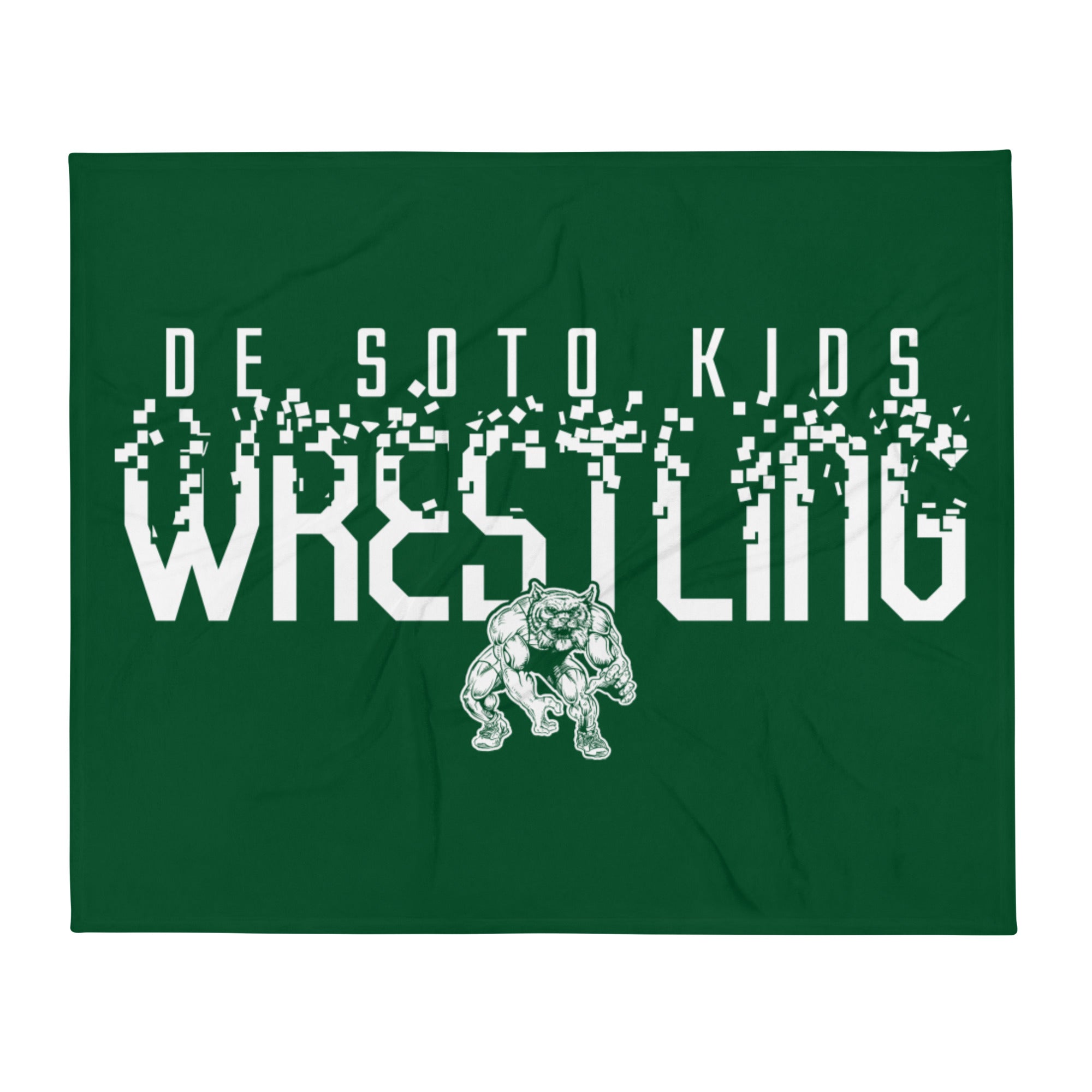 De Soto Kids Wrestling Forest Throw Blanket