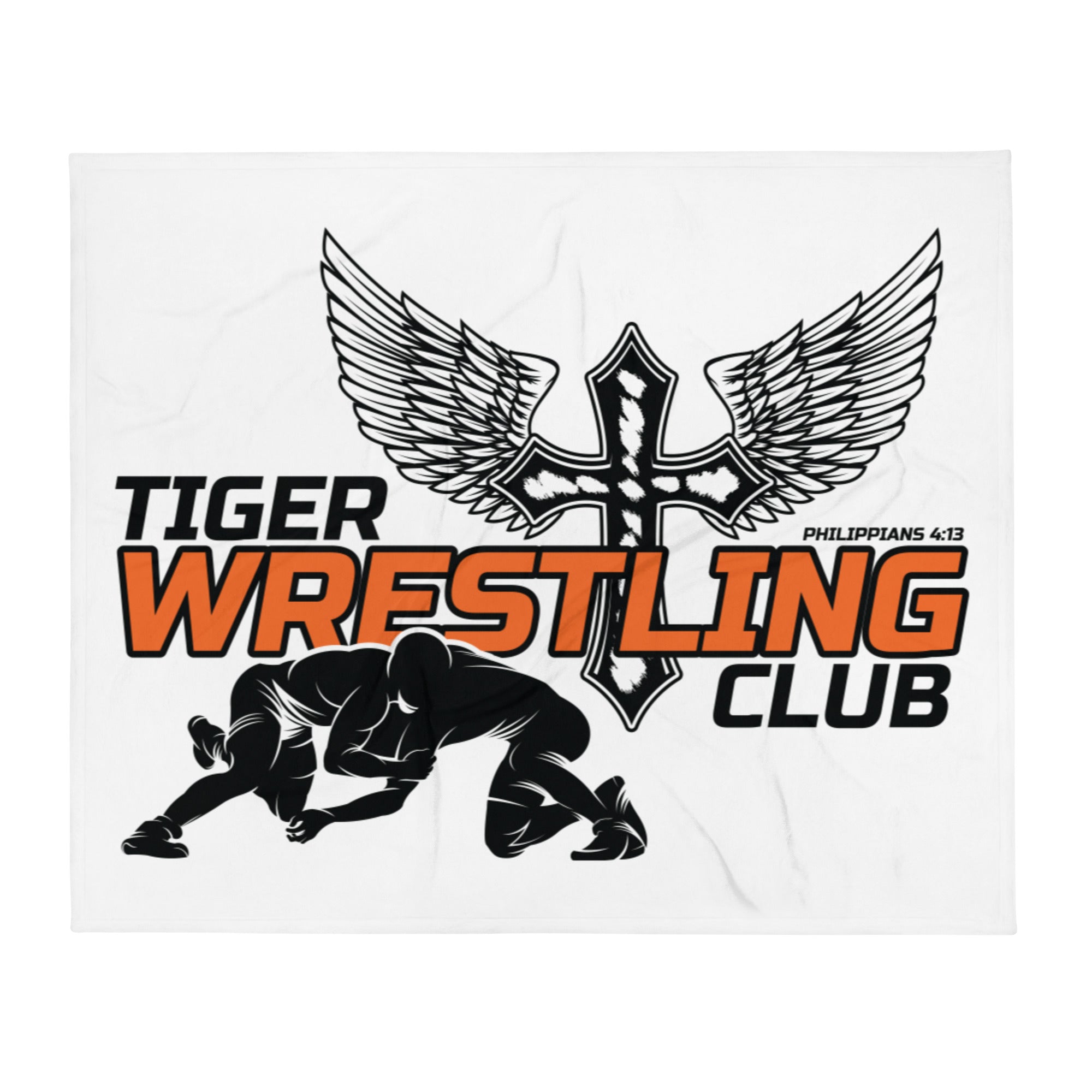Tiger Wrestling Club Throw Blanket
