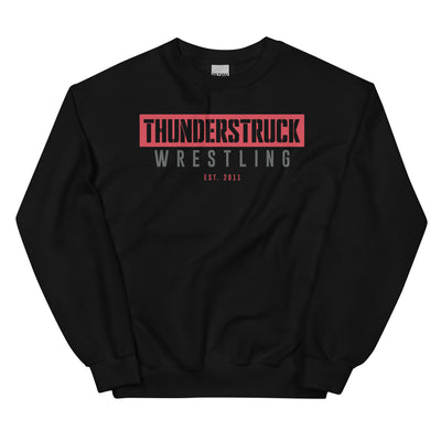 Kansas Thunderstruck Wrestling Black/White Thunderstruck Unisex Crew Neck Sweatshirt