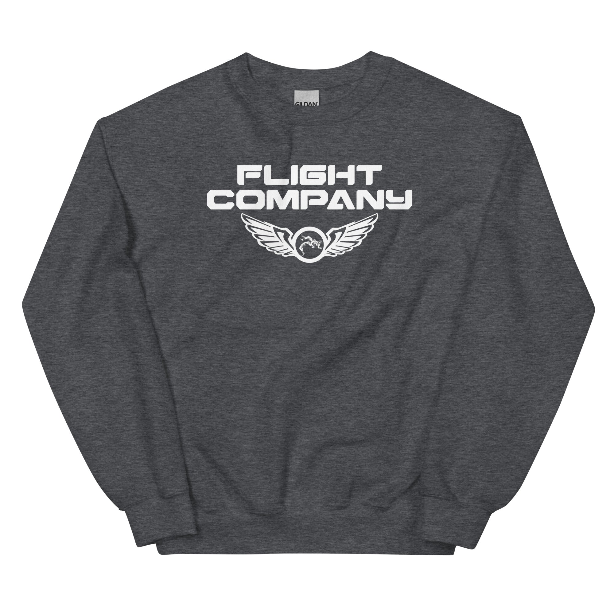 Flight Company  Grey Unisex Crew Neck Sweatshirt
