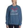 Stags Lacrosse Royal Unisex Crew Neck Sweatshirt