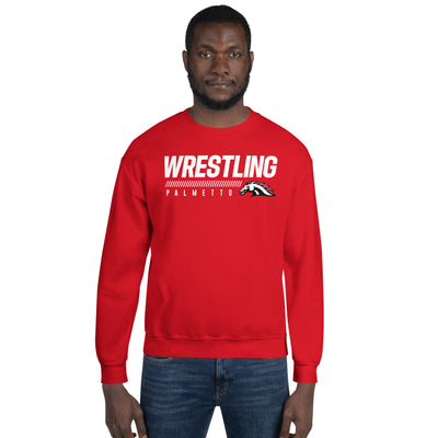 Palmetto Wrestling  Red Design Unisex Crew Neck Sweatshirt