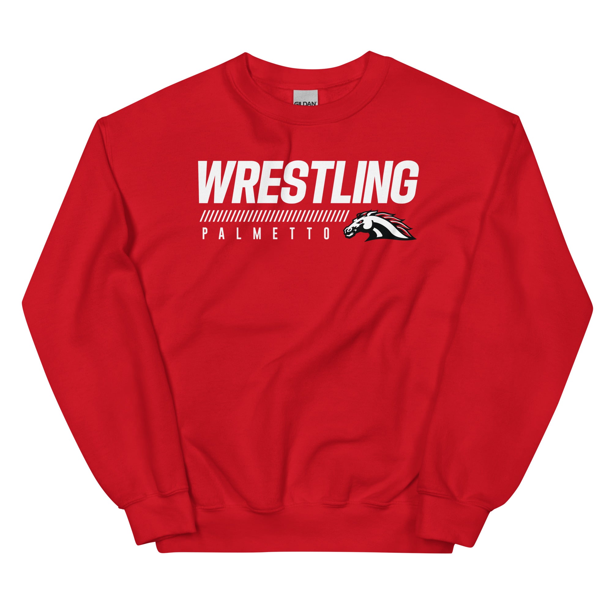 Palmetto Wrestling  Red Design Unisex Crew Neck Sweatshirt