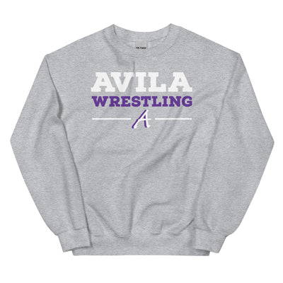 Avila Wrestling Banner Design Crewneck Sweatshirt