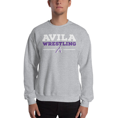 Avila Wrestling Banner Design Crewneck Sweatshirt