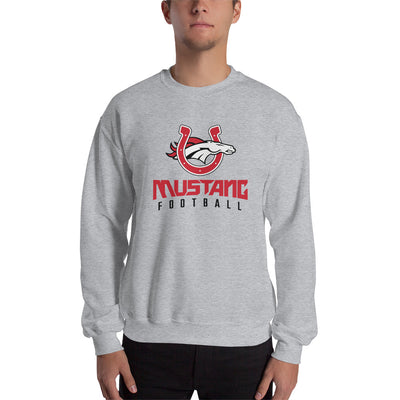 Palmetto Middle Football Embroidery-Grey Unisex Crew Neck Sweatshirt