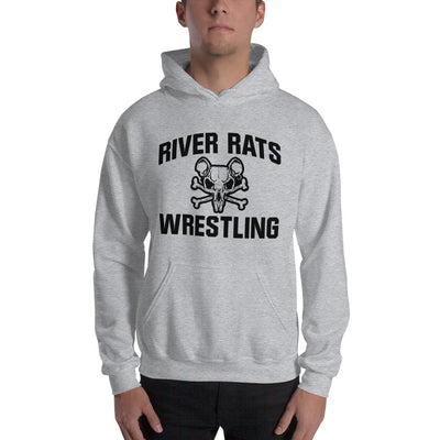 River Rats Wrestling  Grey Unisex Heavy Blend Hoodie