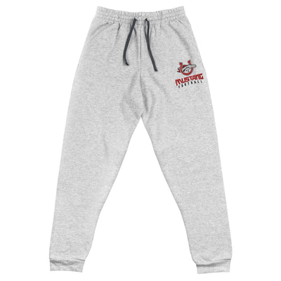 Palmetto Middle Football Embroidery-Grey Unisex Joggers