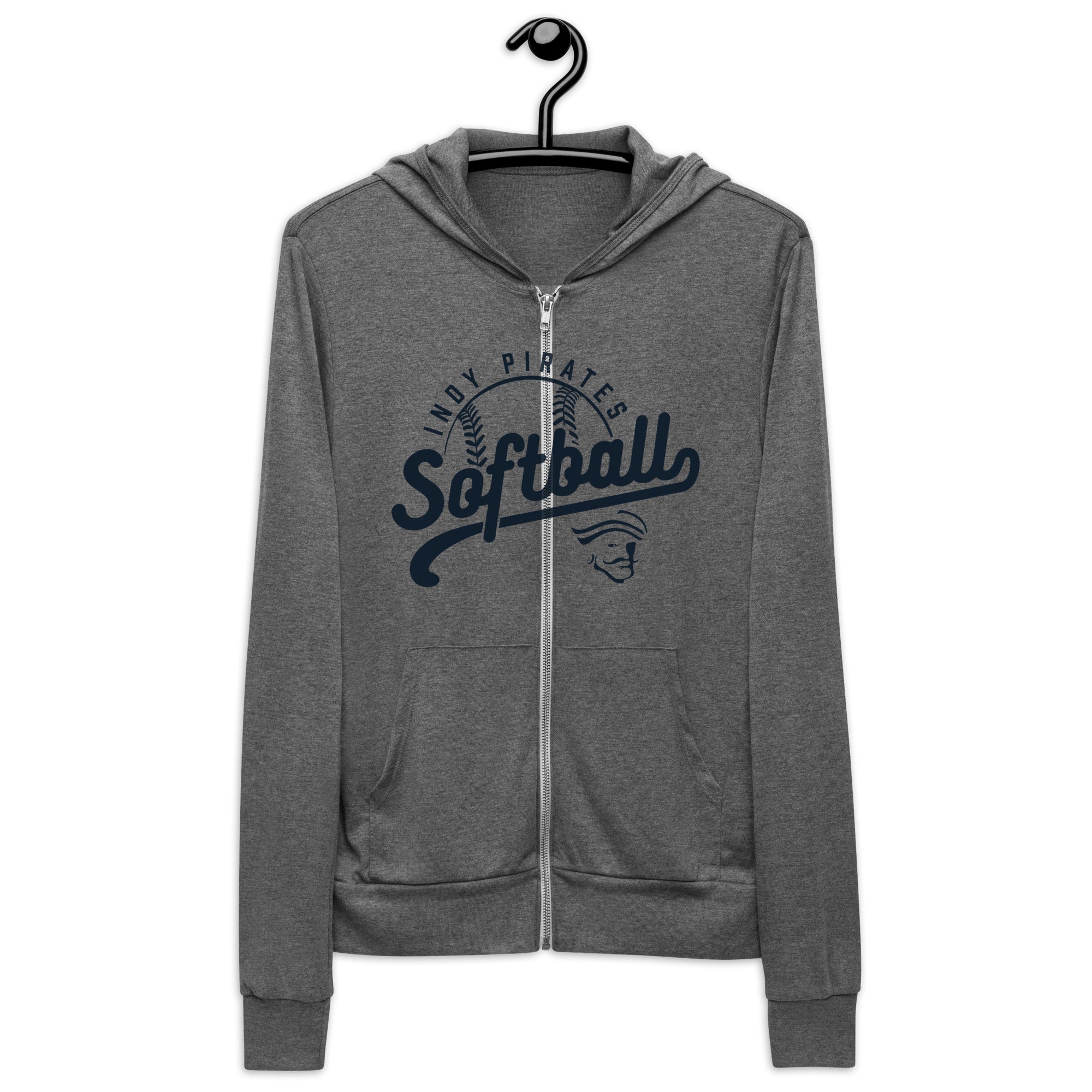 Indy Softball Unisex zip hoodie
