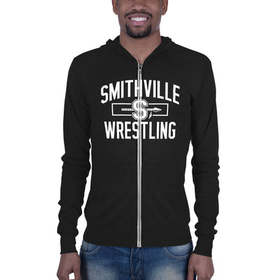 Smithville Wrestling Arch Unisex Lightweight Zip Hoodie