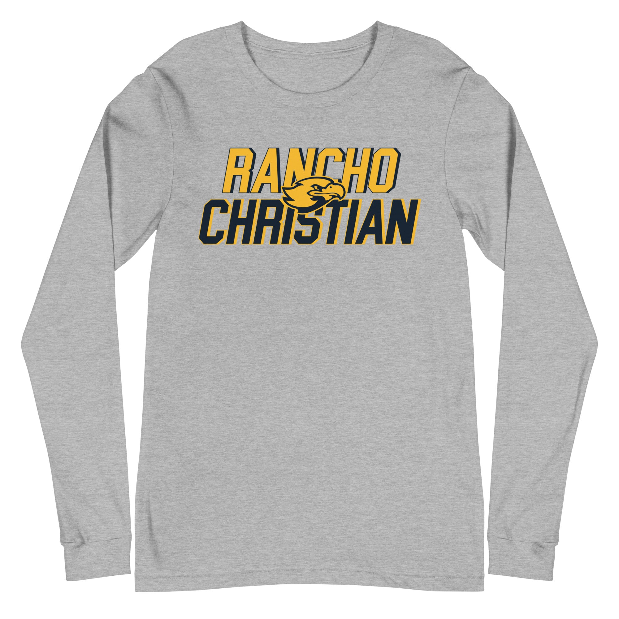 Rancho Christian High School RC Text Unisex Long Sleeve Tee