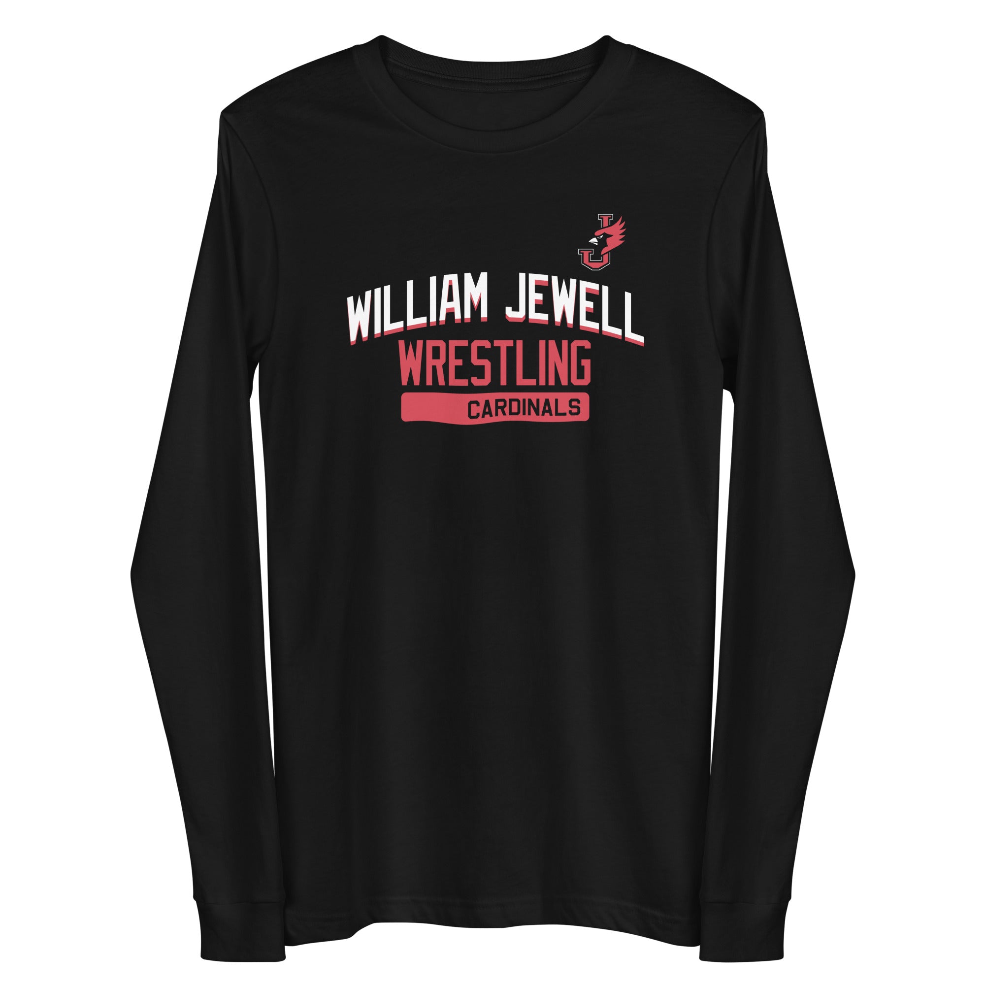 William Jewell Wrestling Black Unisex Long Sleeve Tee
