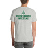 Bishop Carroll Wrestling (with back print) Grey Unisex t-shirt