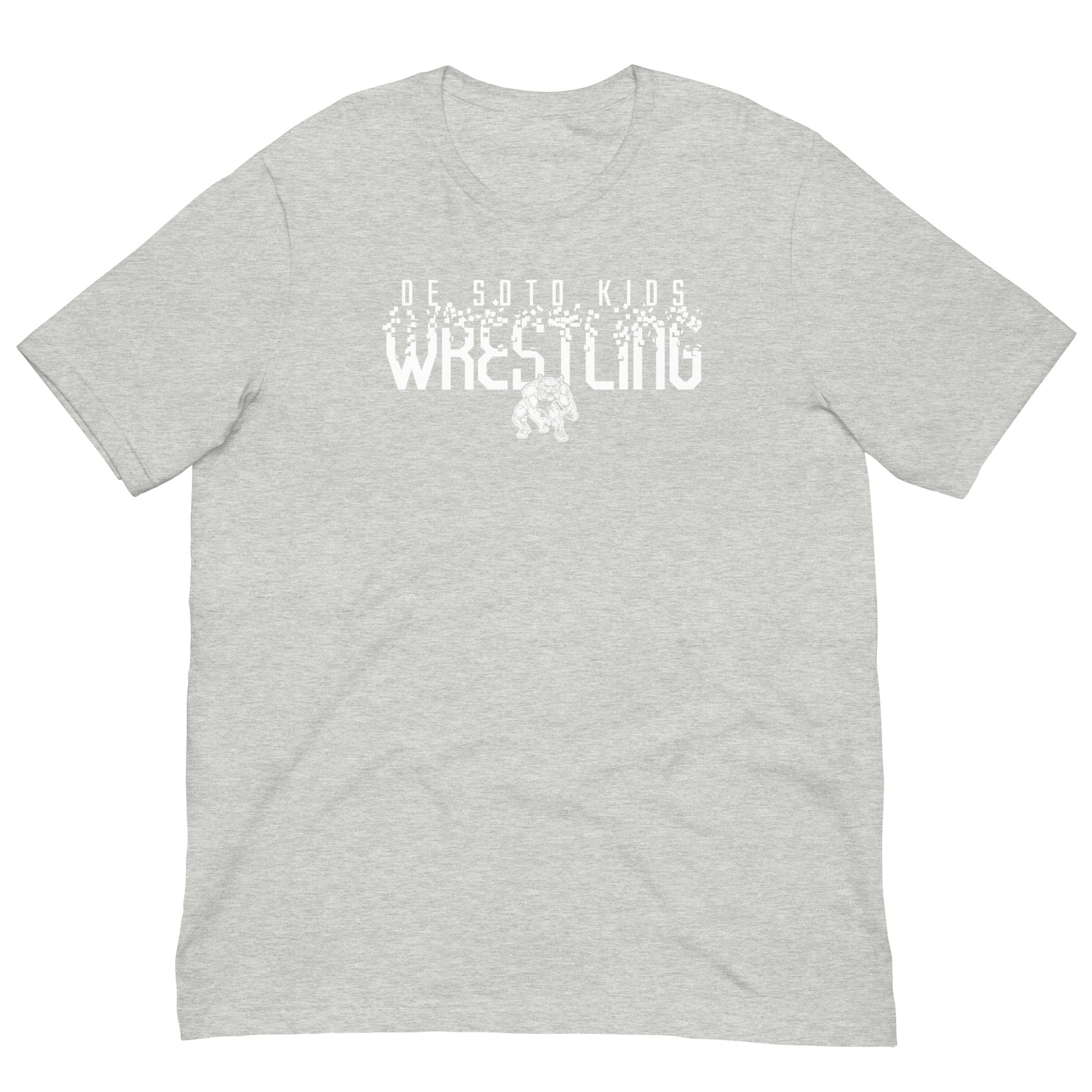 De Soto Kids Wrestling Grey Unisex Staple T-Shirt