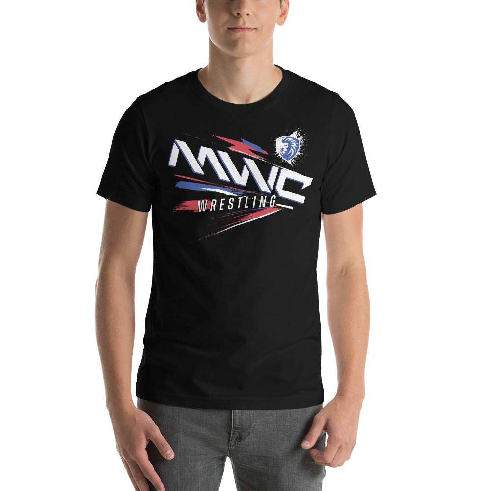 MWC Wrestling Academy 2022 Splatter Unisex t-shirt